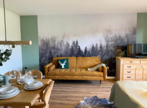 Lindners Hideaways - Bergnest Lodge - Bergblick Fewo 6 Pers Balkon Garten Hund Ski Unterkunft Luftkurort Oberreute nähe Buchenegger Wasserfälle Eistobel Bodensee